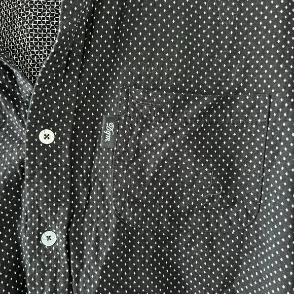 Vans DQM Men's Polka Dot Button Down Shirt - Picture 2 of 7